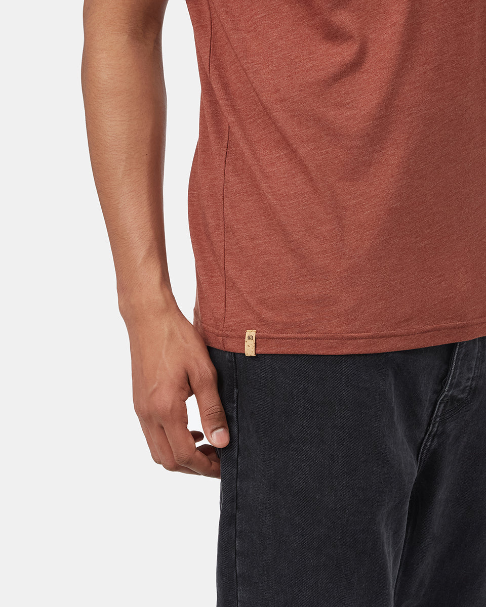 Tentree Bear Claw T-Shirt - Cherry Mahogany Heather