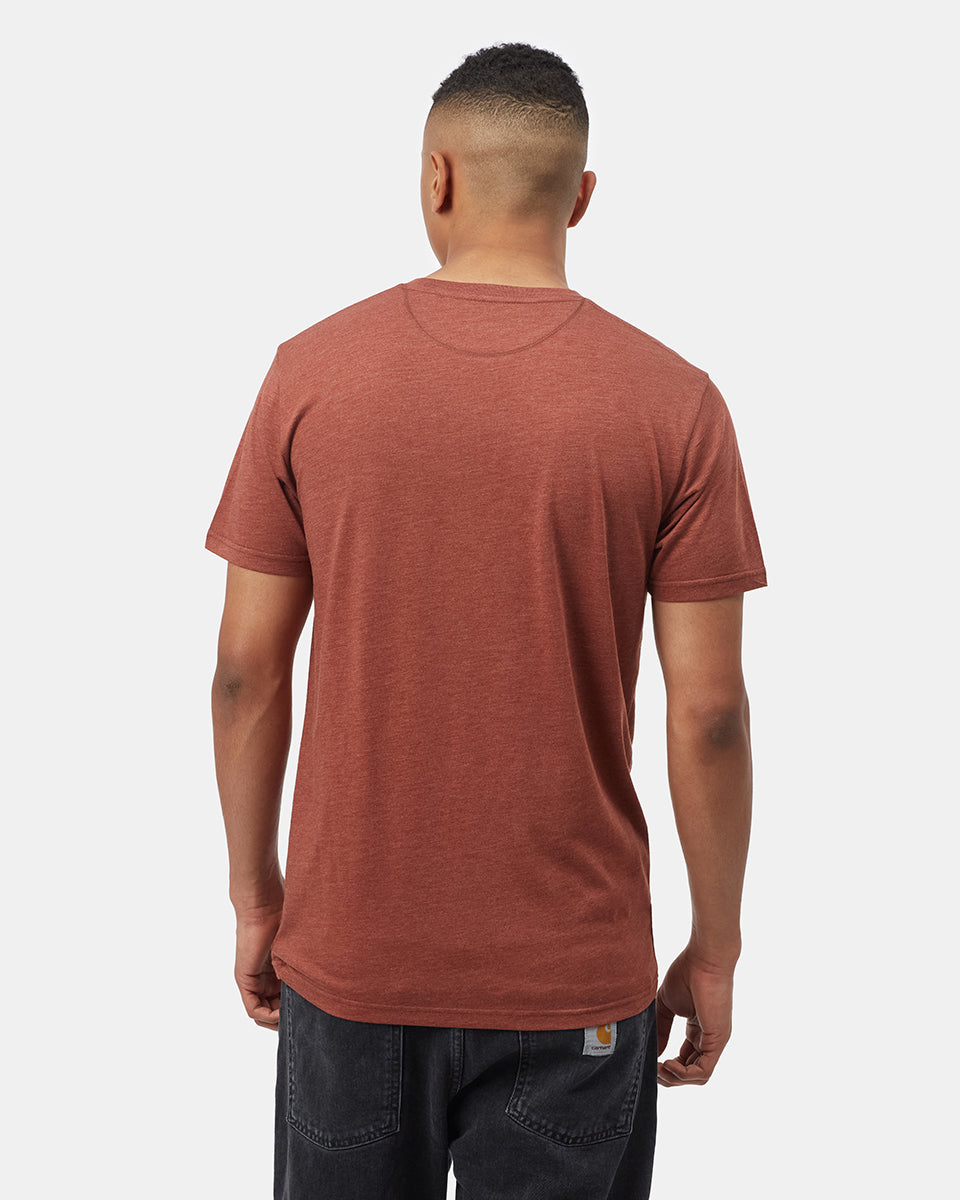 Tentree Bear Claw T-Shirt - Cherry Mahogany Heather