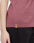 Tentree Wildflower Embroidery T-Shirt - Crushed Berry Heather