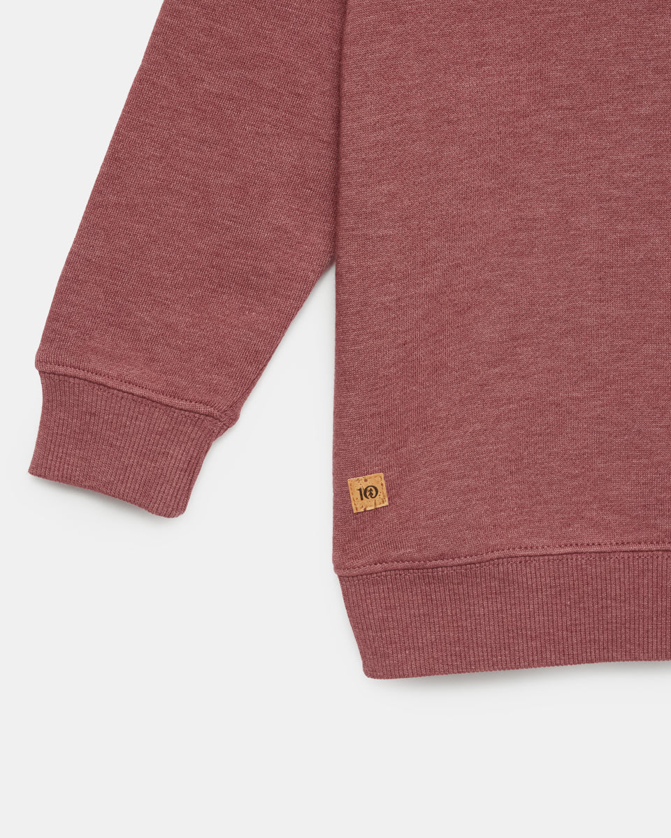 Tentree Treefleece Crew - Crushed Berry