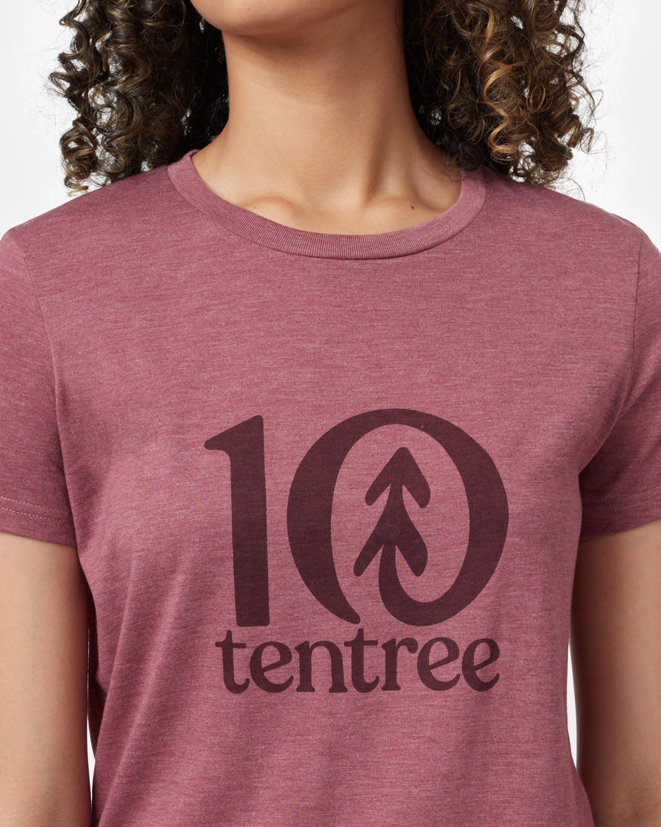 Tentree Logo T-Shirt - Crushed Berry