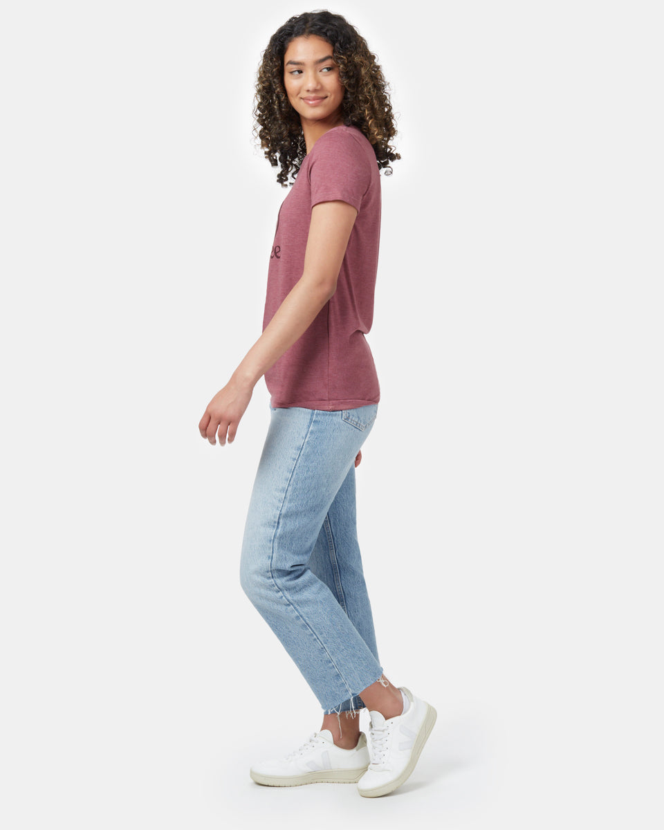 Tentree Logo T-Shirt - Crushed Berry
