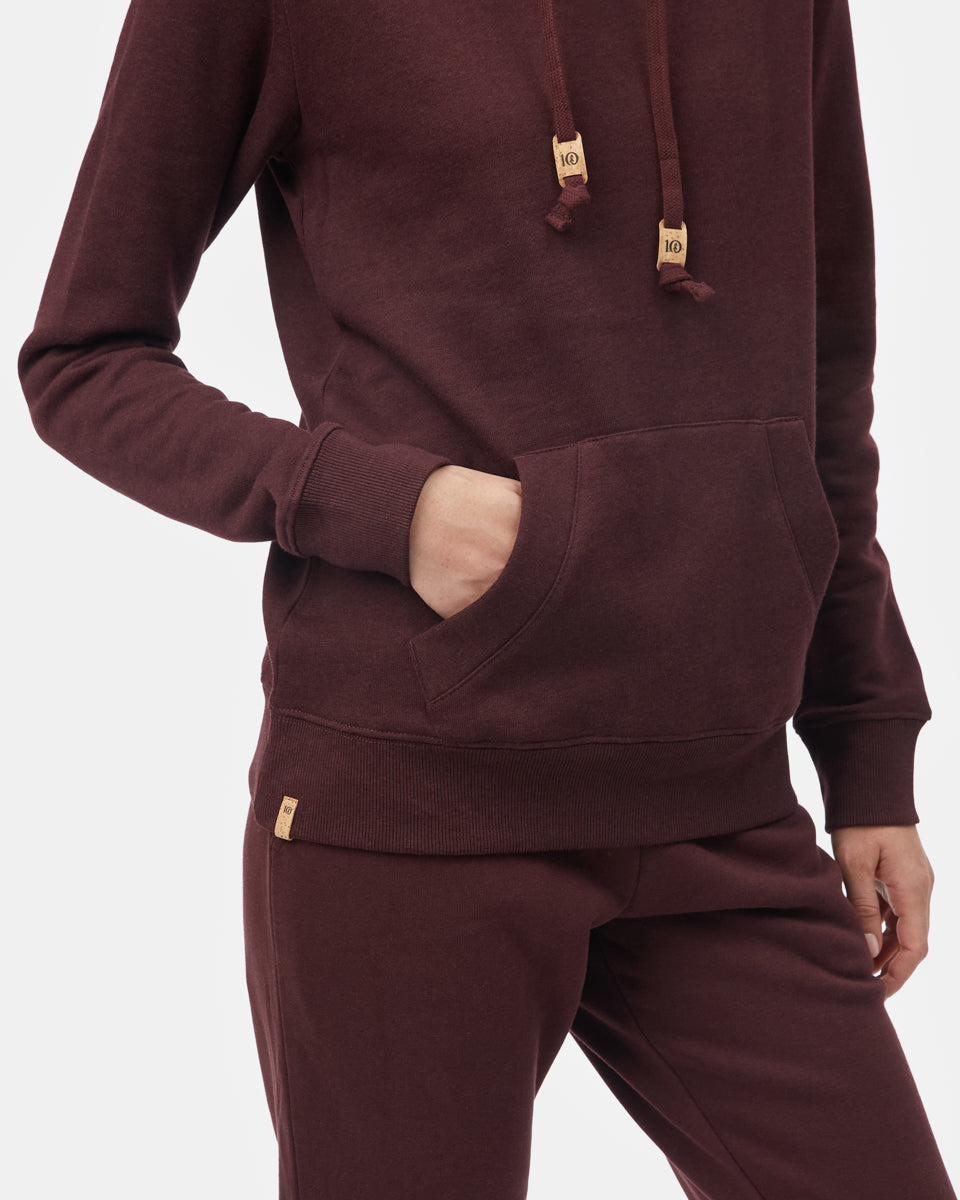 Tentree TreeFleece Banshee Hoodie - Mulberry
