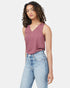 Tentree TreeBlend V-Neck Tank - Crushed Berry