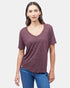 Tentree Hemp V-Neck T-Shirt - Mulberry