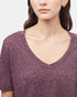 Tentree Hemp V-Neck T-Shirt - Mulberry