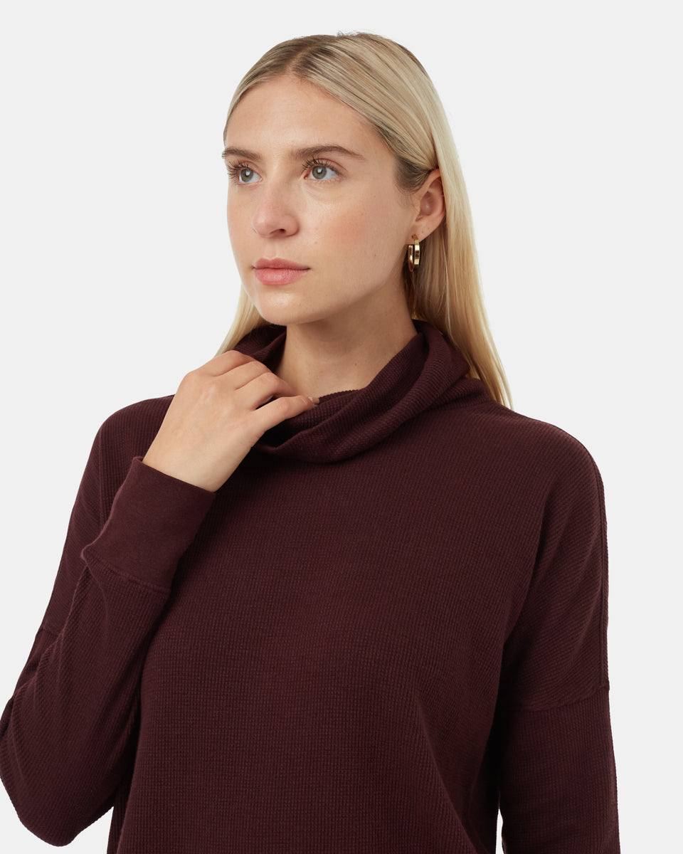 Tentree Highwood Turtleneck - Mulberry
