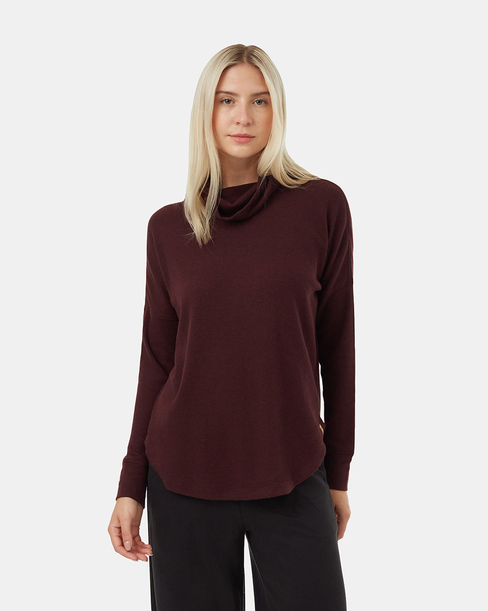 Tentree Highwood Turtleneck - Mulberry