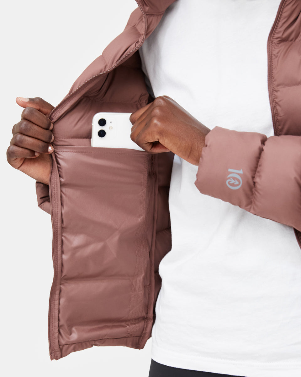 Tentree Cloud Shell Packable Puffer - Mesa Red