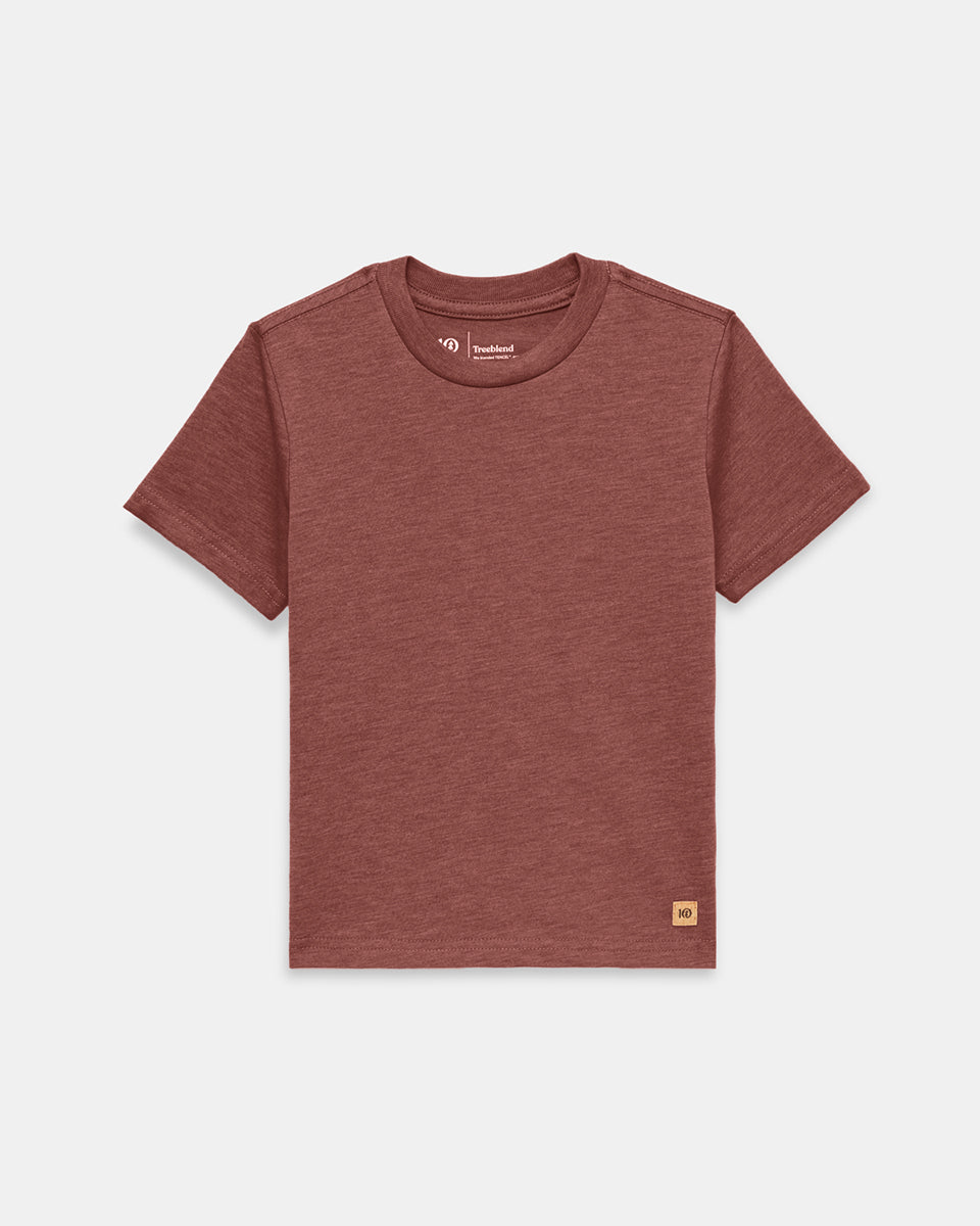 Tentree Kids TreeBlend Crew T-Shirt - Mesa Red Heather