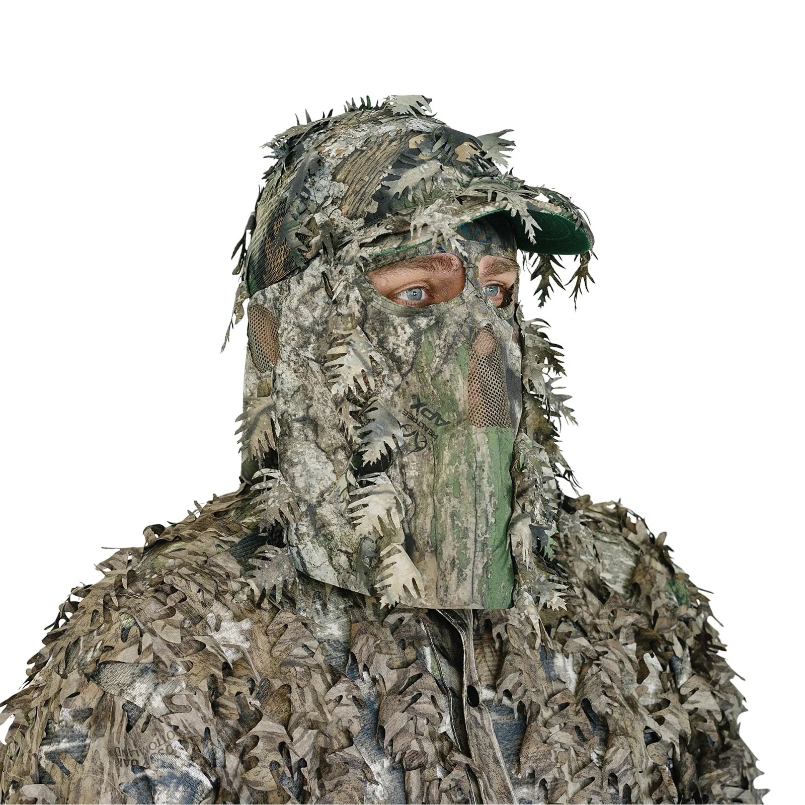 QuikCamo 3D Leafy Ball Cap with Front Face Mask – product view 58