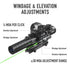 Pinty Nova 3-in-1 3-9x32 SFP Rifle Scope Combo, Green Laser