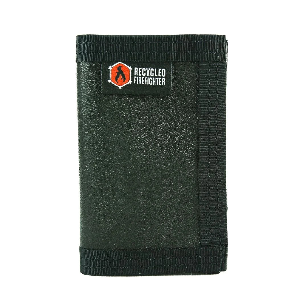 Recycled Firefighter Rookie Wallet - Combat Boot Leather Edition — product view 3