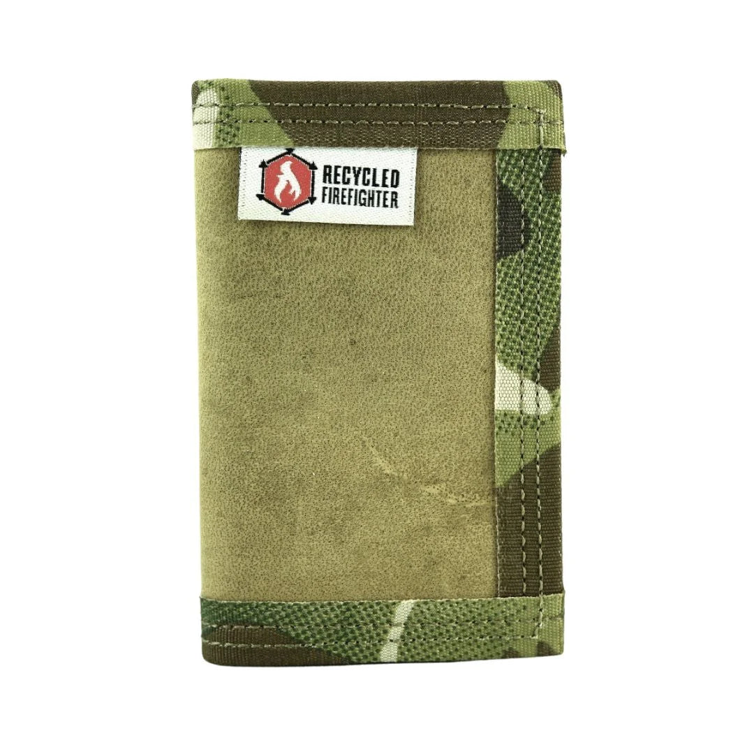 Recycled Firefighter Rookie Wallet - Combat Boot Leather Edition — product view 2