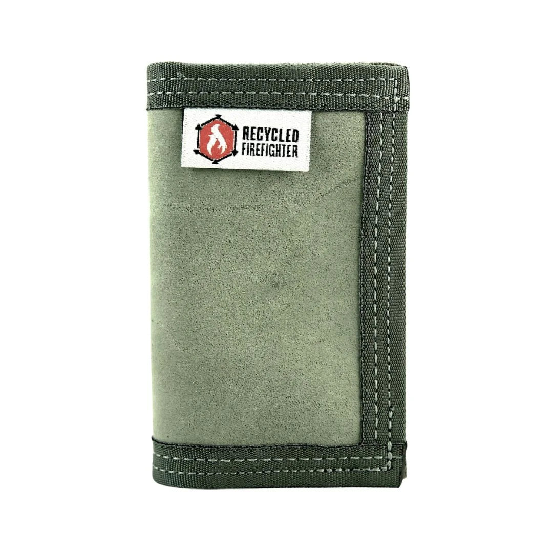 Recycled Firefighter Rookie Wallet - Combat Boot Leather Edition — product view 1