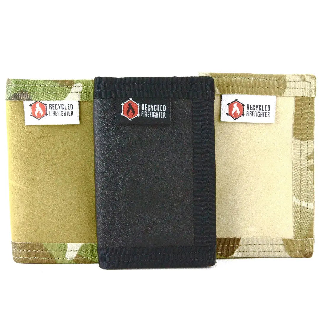 Recycled Firefighter Rookie Wallet - Combat Boot Leather Edition — product view 9