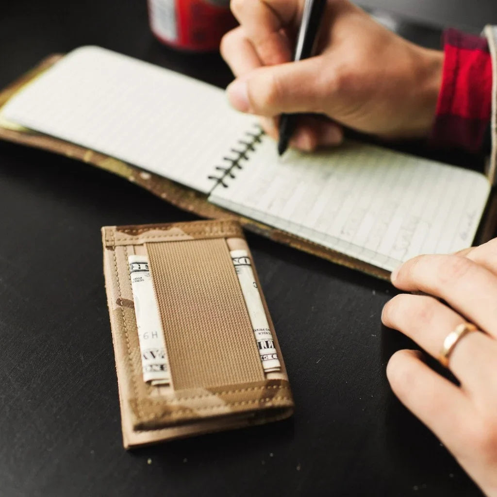 Recycled Firefighter Rookie Wallet - Combat Boot Leather Edition — product view 14