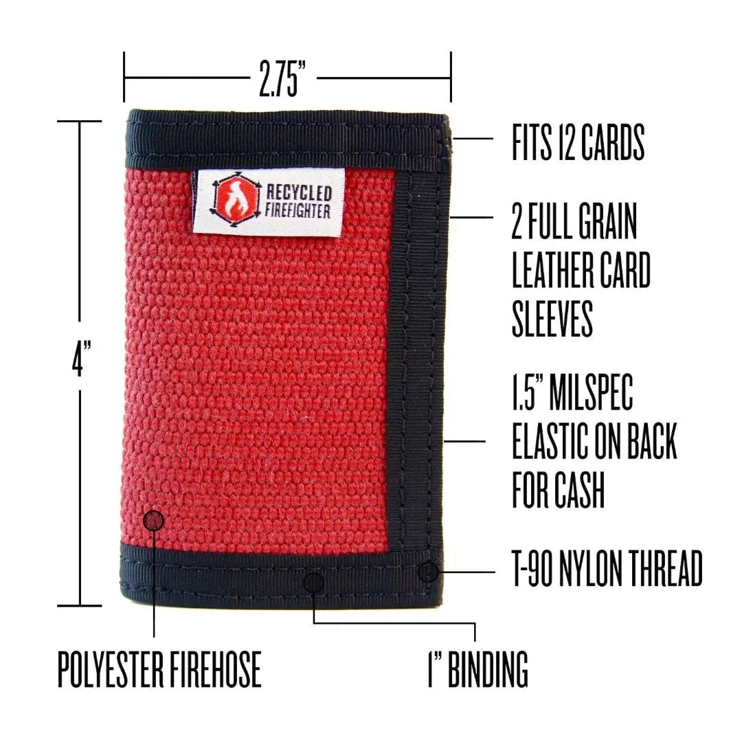 Recycled Firefighter Rookie Wallet - Bunker Gear Edition — product view 15