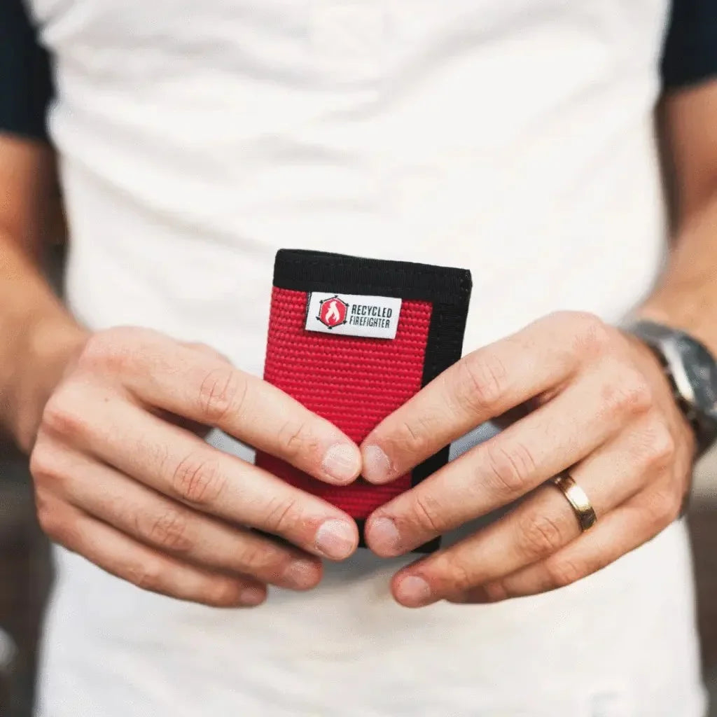 Recycled Firefighter Rookie Wallet - Bunker Gear Edition — product view 21