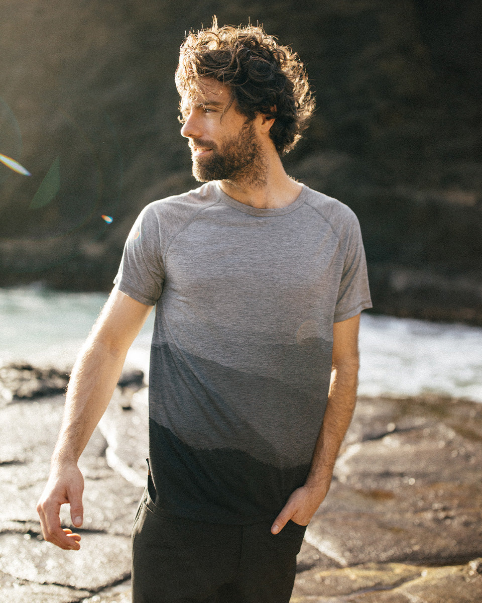 Tentree InMotion T-Shirt - Hi Rise Grey_Mountain Sub