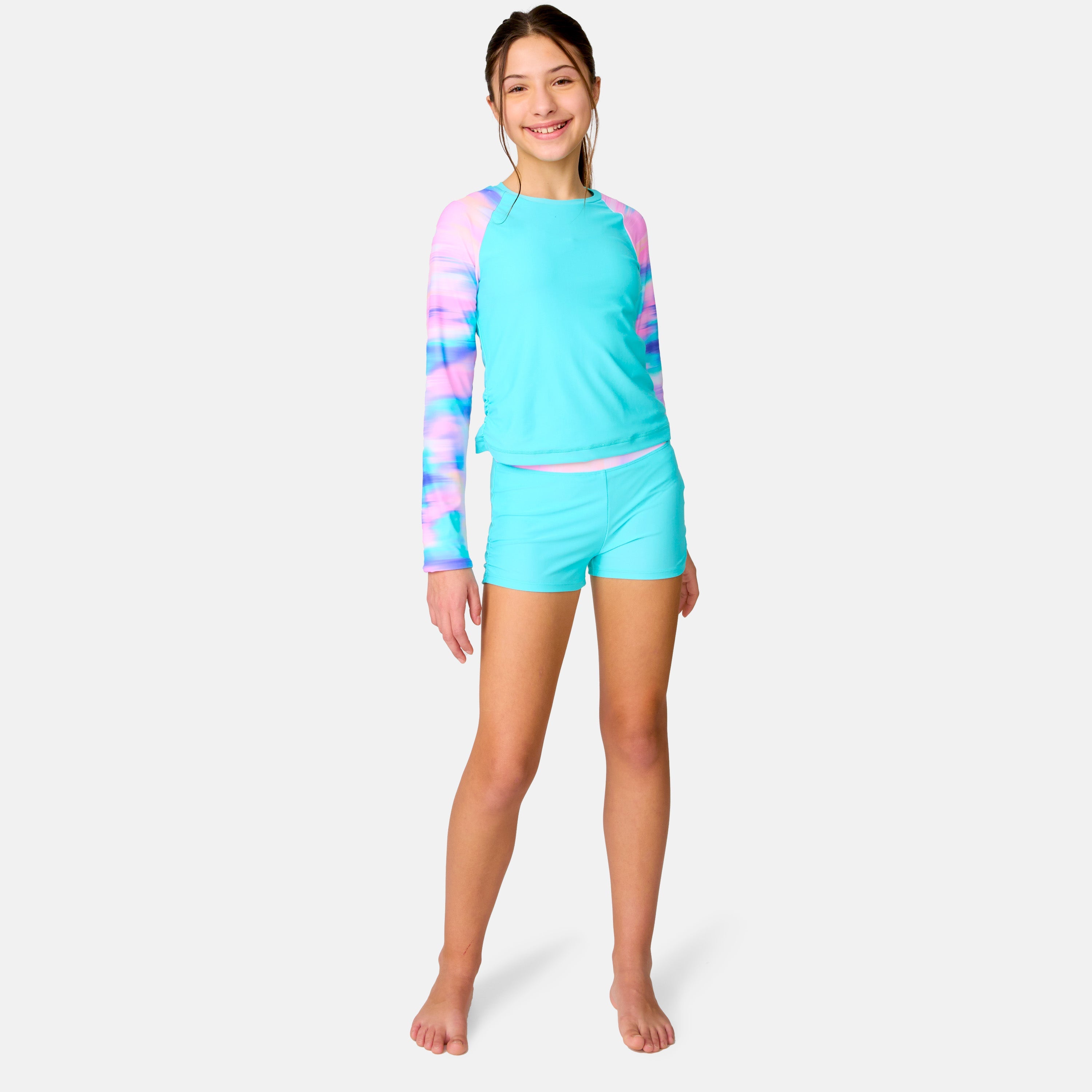Free Country Girls' Dreamy Drift Rash Guard Swim Set
