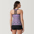Free Country Women's Mosaic Mirage Lace Up Racerback Tankini Top