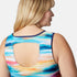 Free Country Women's Plus Size Horizon Full Side Shirring Tankini Top