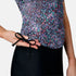 Free Country Women's Bursting Blooms Full Side Shirring Tankini Top
