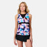 Free Country Women's Dreamy Floral Mesh V-Neck Tankini Top