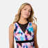 Free Country Women's Dreamy Floral Mesh V-Neck Tankini Top