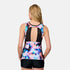 Free Country Women's Dreamy Floral Mesh V-Neck Tankini Top