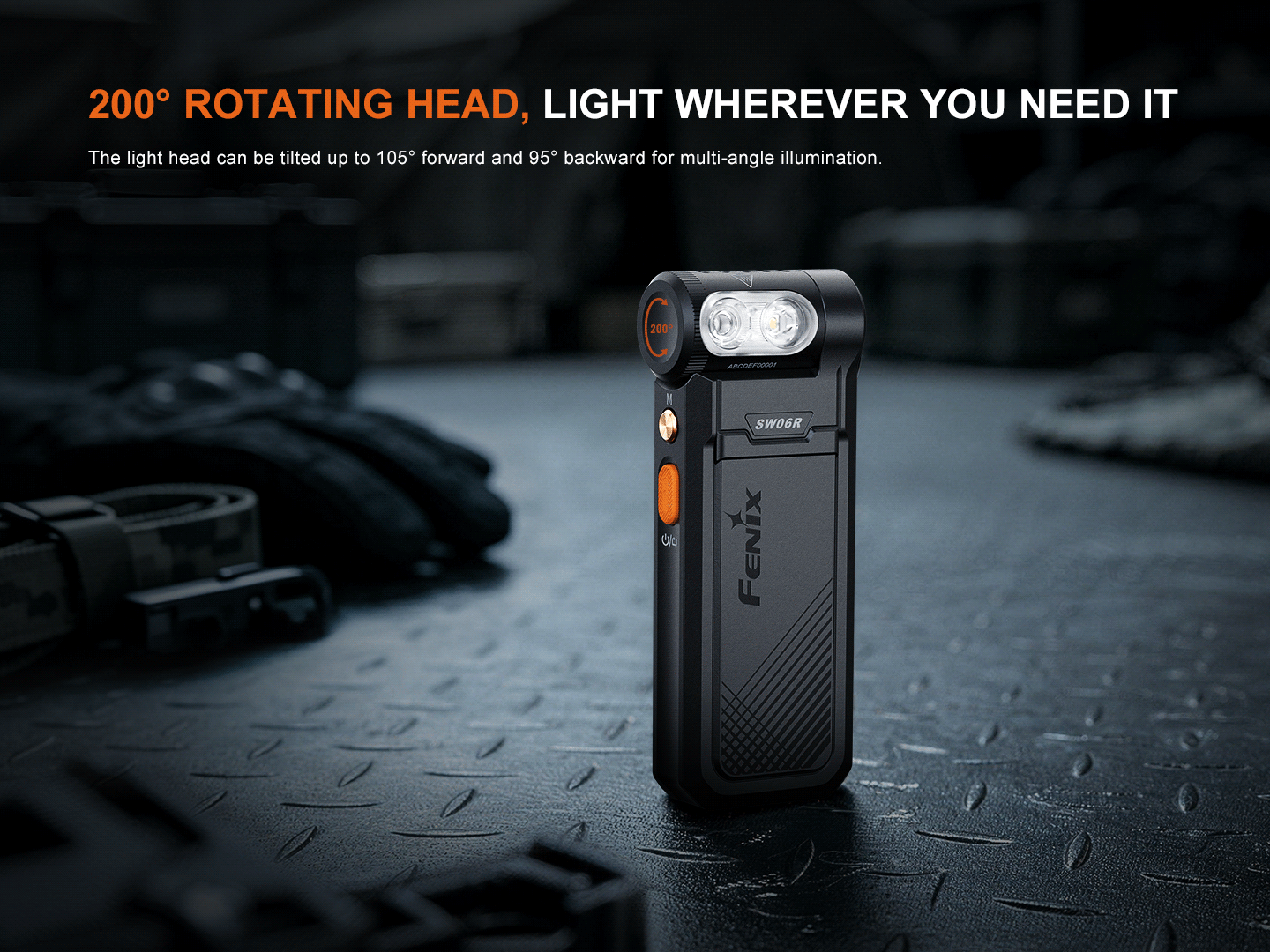 Fenix SW06R Multipurpose Pivoting Clip-On Light — manufacturer product image 8