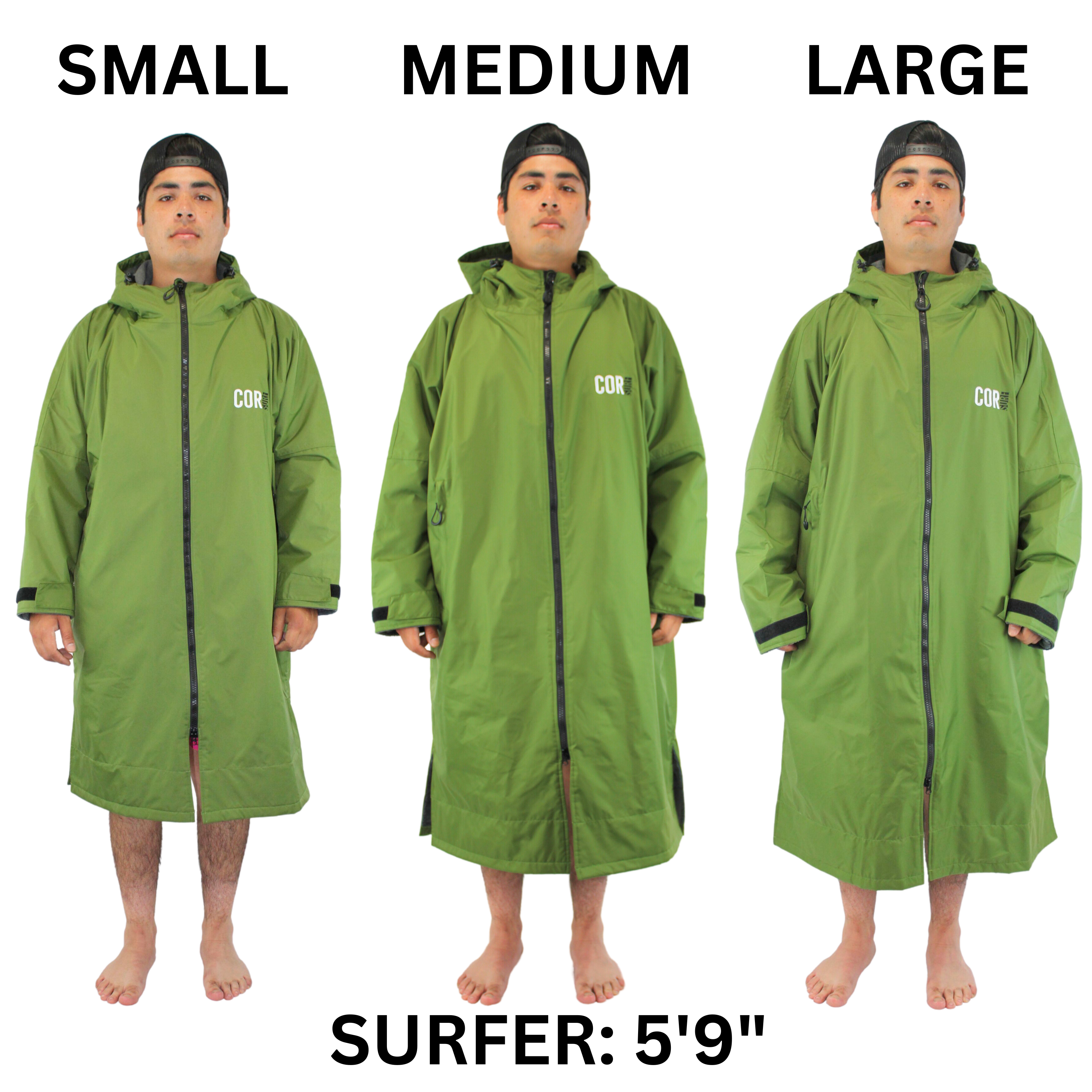 COR Surf Waterproof Swim Parka (COR Green) — view 6