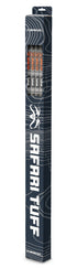 Safari Tuff packaging with Taipan arrow shafts visible through the front window.