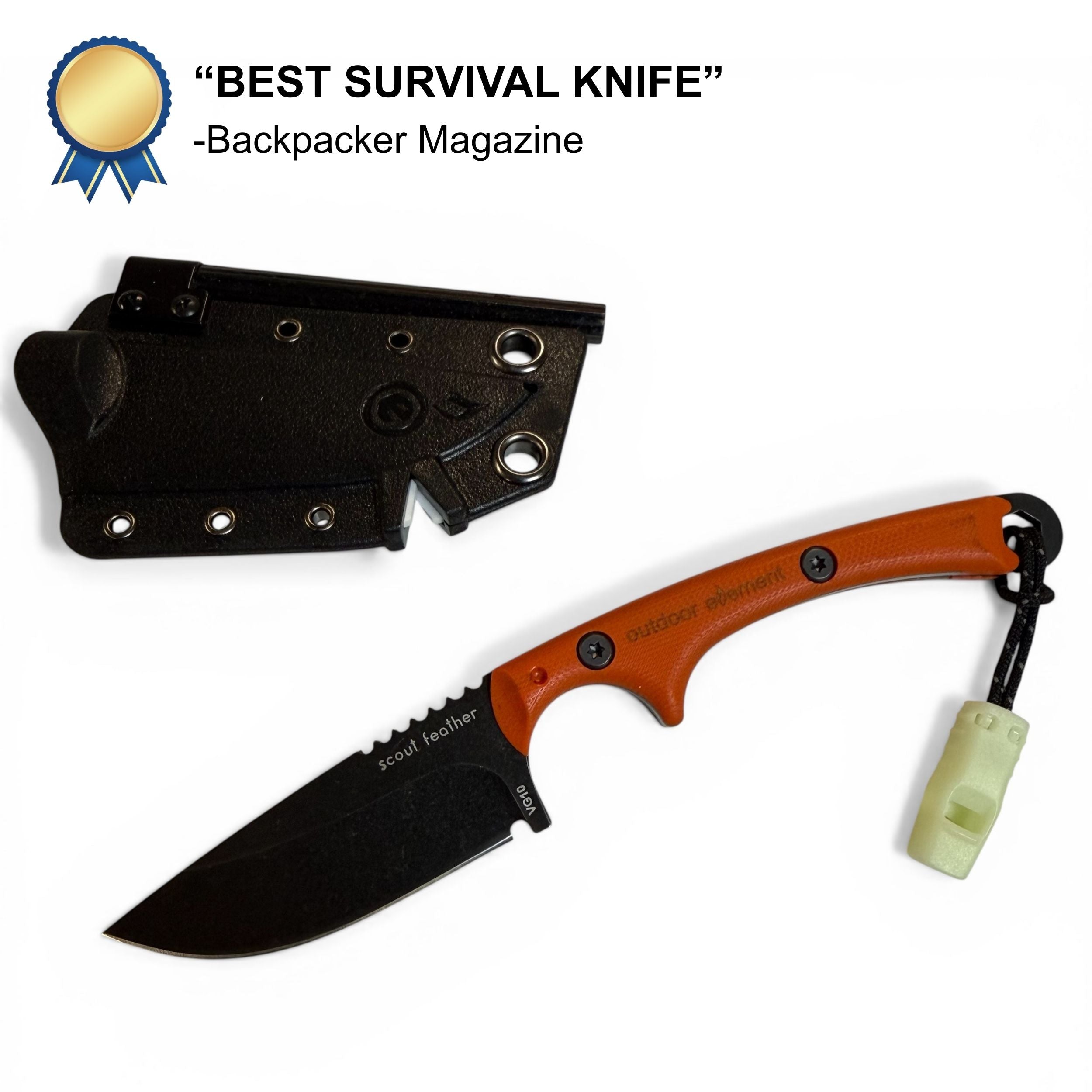 Outdoor Element Scout Feather Adventure Survival Knife