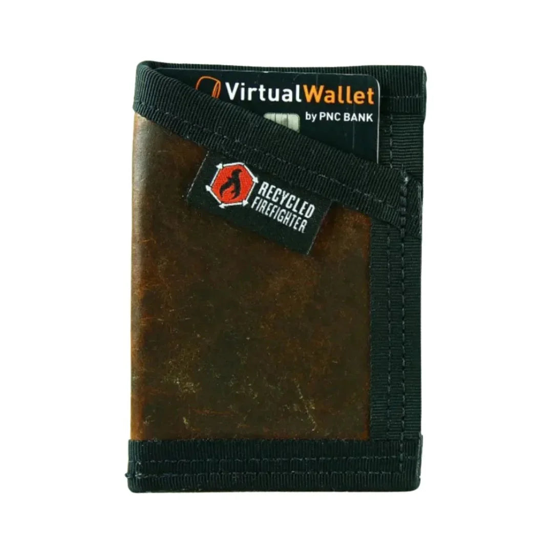 Recycled Firefighter Sergeant Wallet - Combat Boot Leather Edition — product view 38