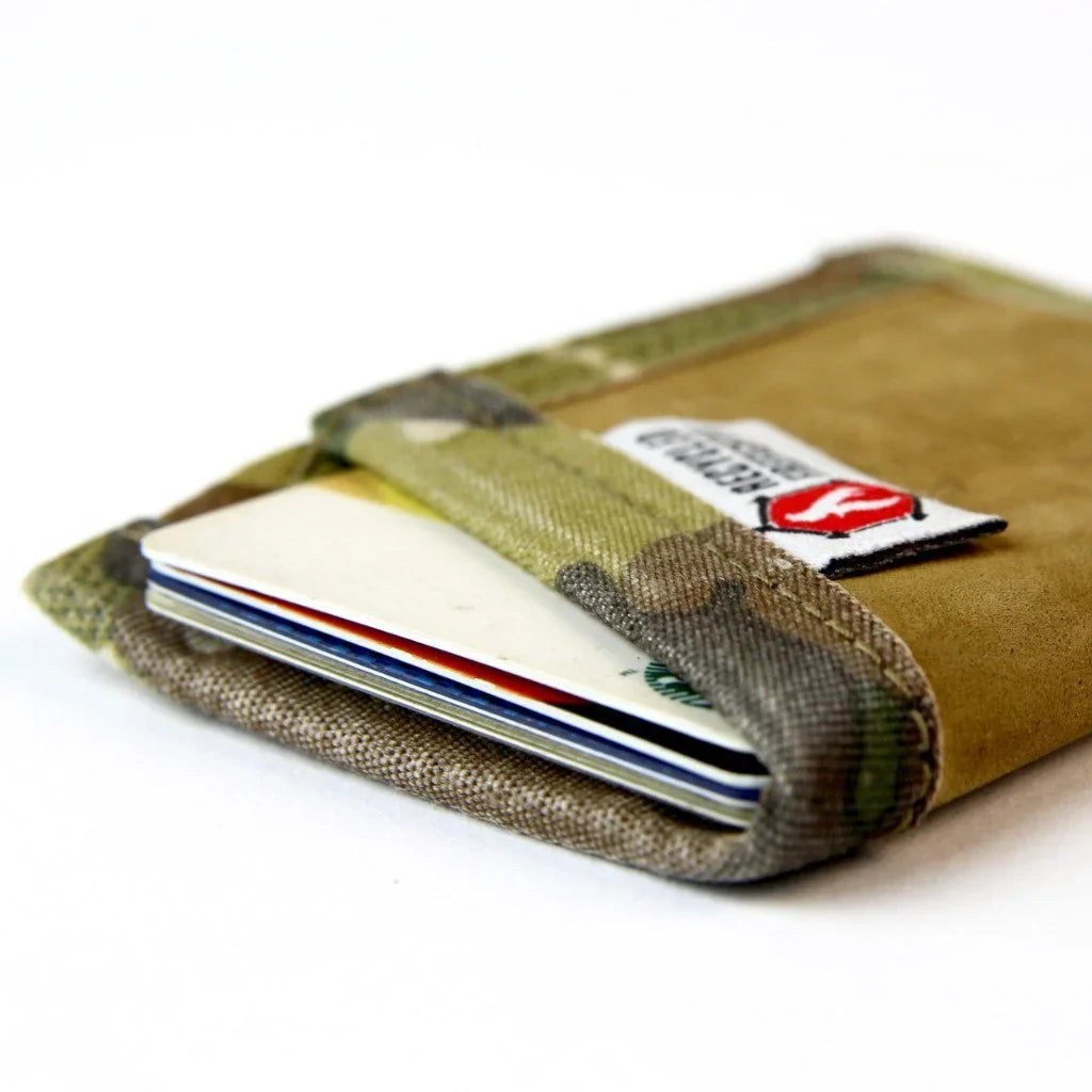Recycled Firefighter Sergeant Wallet - Combat Boot Leather Edition — product view 27