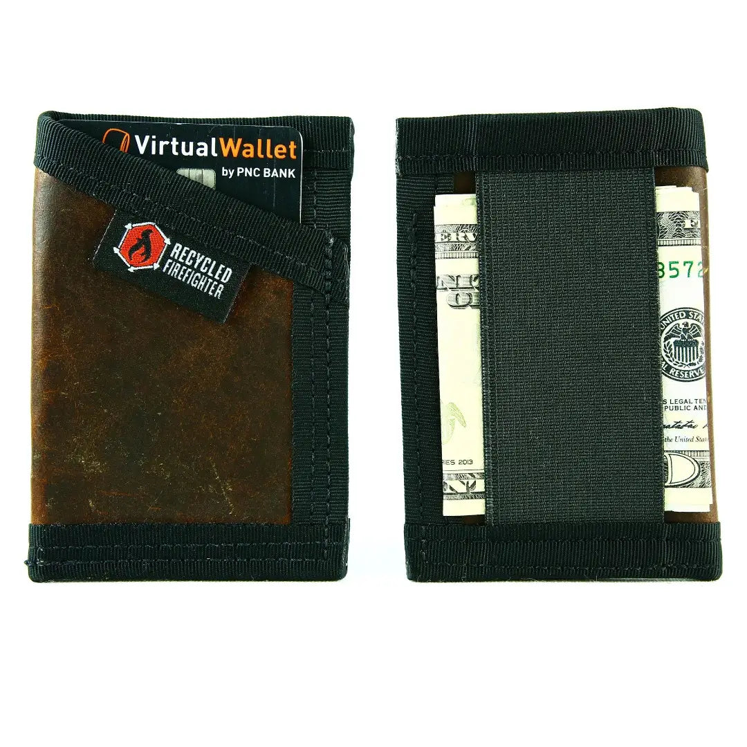 Recycled Firefighter Sergeant Wallet - Combat Boot Leather Edition — product view 29