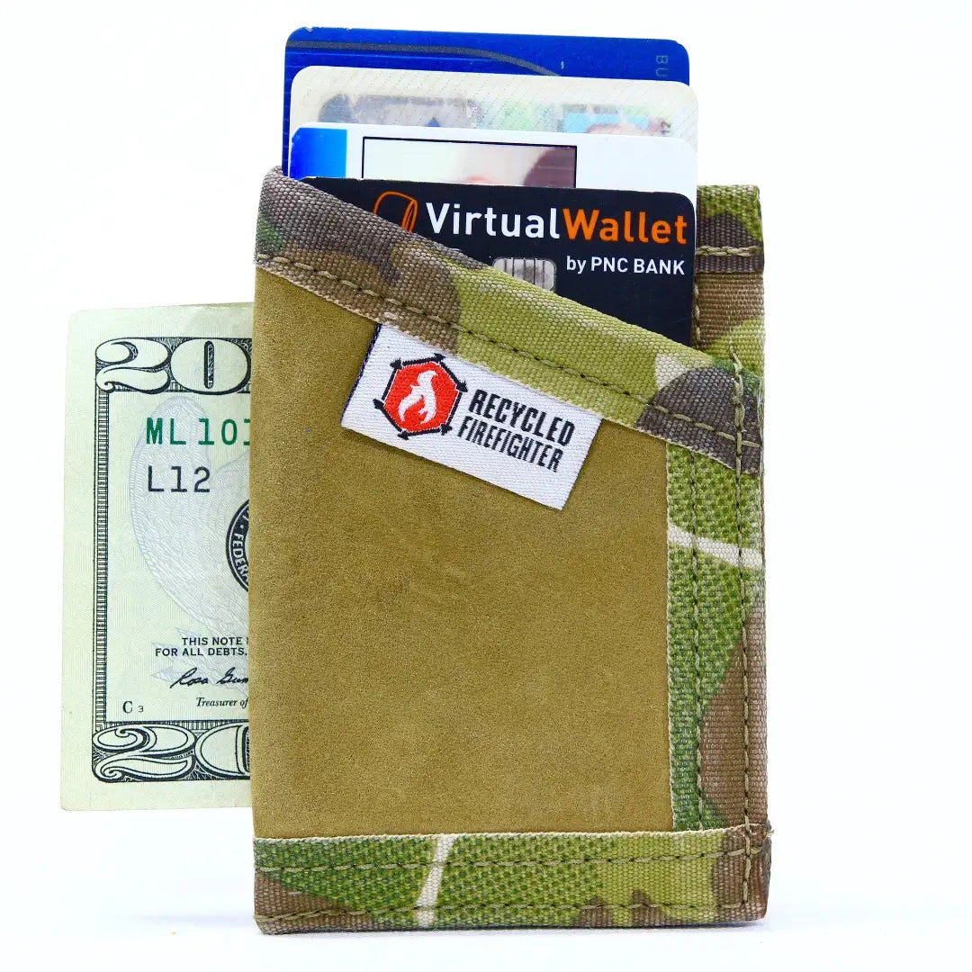 Recycled Firefighter Sergeant Wallet - Combat Boot Leather Edition — product view 7