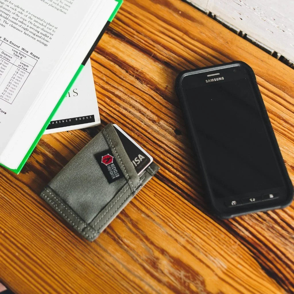 Recycled Firefighter Sergeant Wallet - Nylon Edition — product view 15