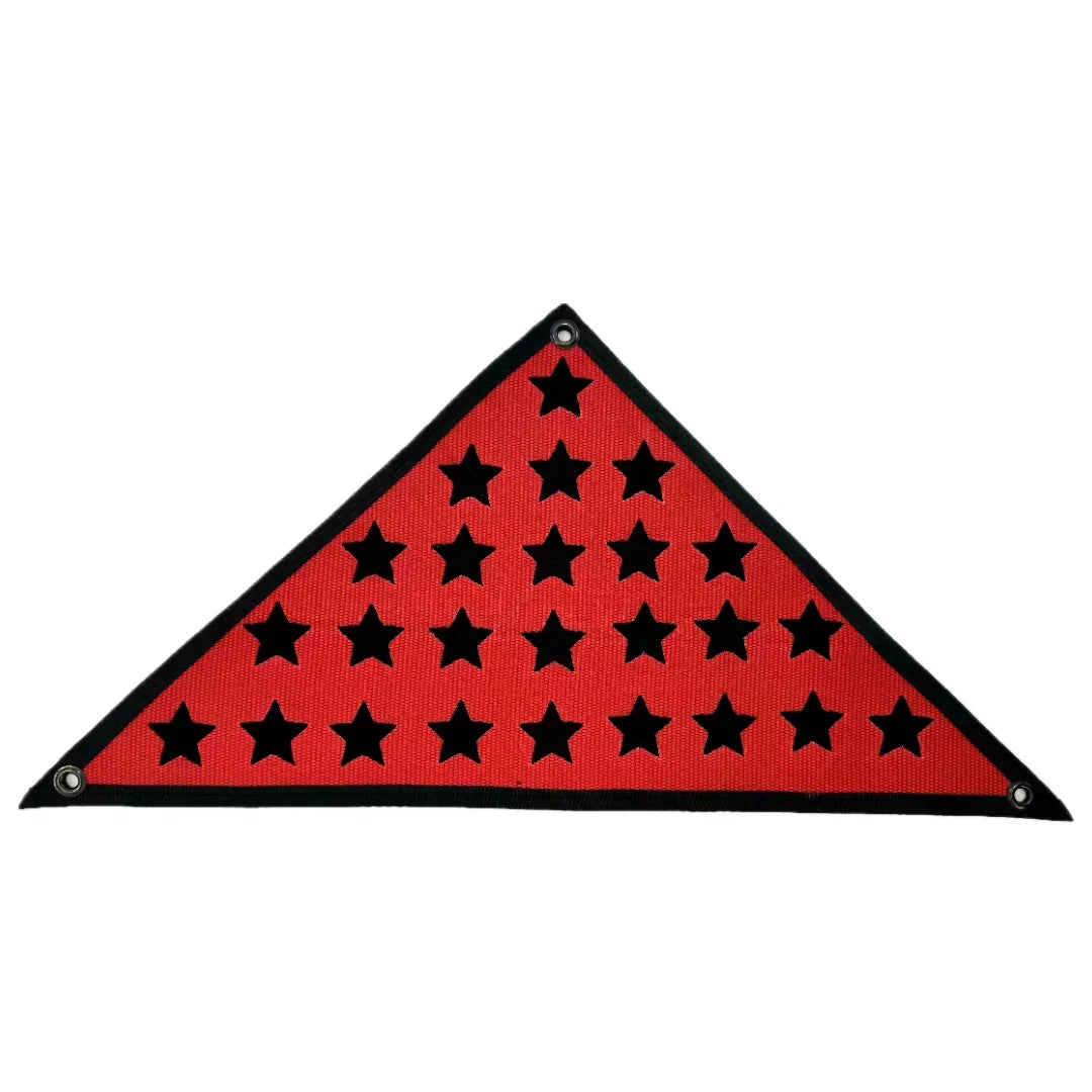 Recycled Firefighter Service Star Triangle Flag - Fire Hose — product view 1