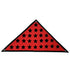 Recycled Firefighter Service Star Triangle Flag - Fire Hose — product view 1