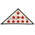 Recycled Firefighter Service Star Triangle Flag - Fire Hose — product view 2