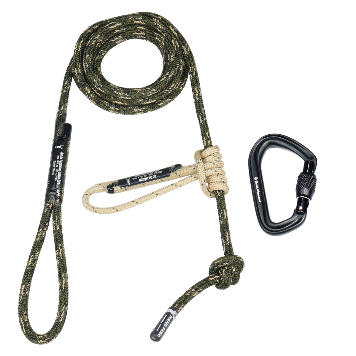 Hang Free 8mm Predator™ Standard Sewn Tether & Lineman's Belts