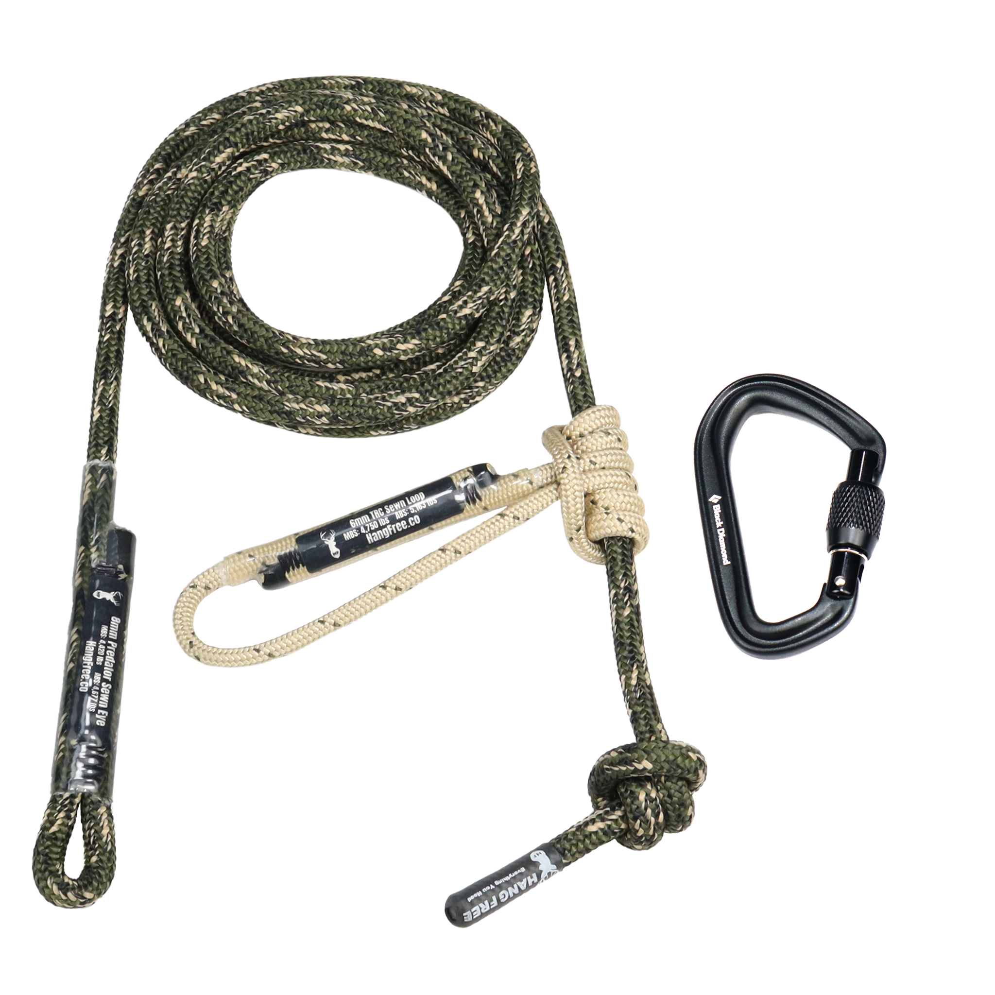Hang Free 8mm Predator™ Standard Sewn Tether & Lineman's Belts — view 4