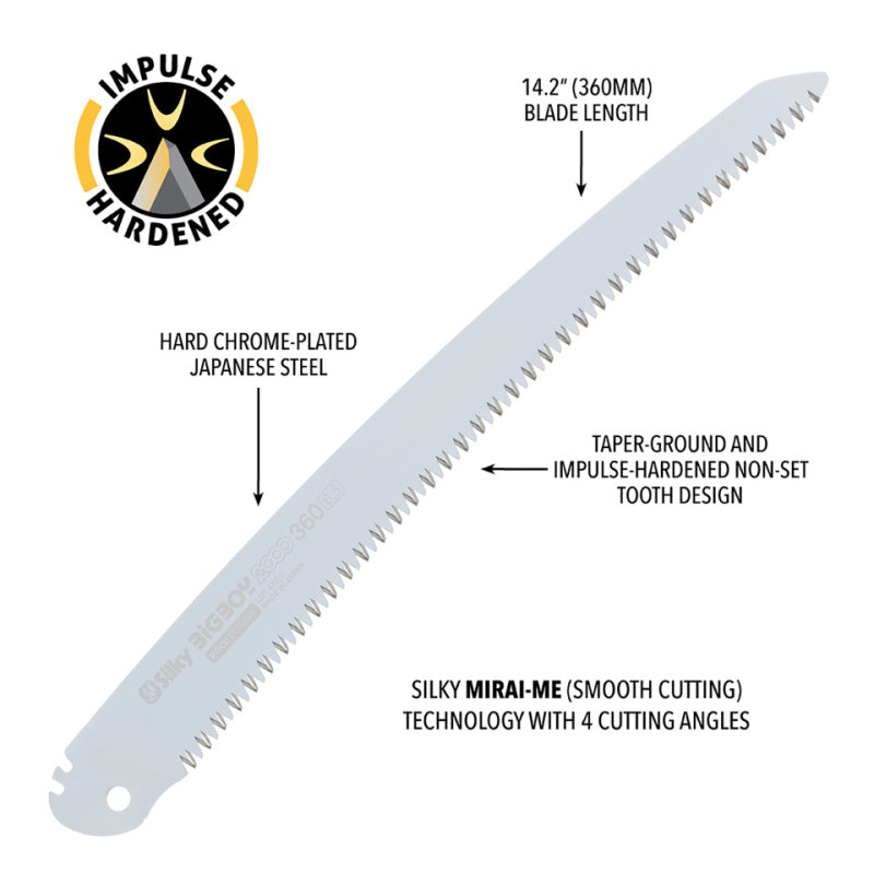 Silky BIGBOY 2000 360mm Curved Folding Saw — product view 4