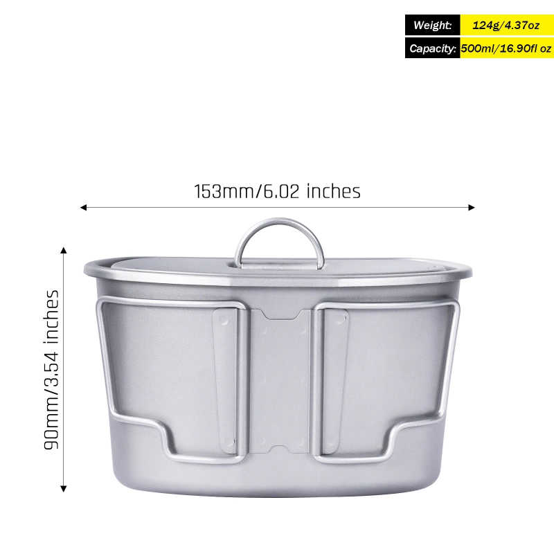 SilverAnt Titanium Canteen & 500ml Cup Mess Kit — product view 4