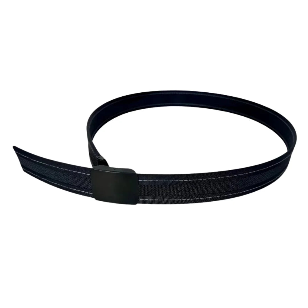 Recycled Firefighter Single Layer Belt - HD - Metal Buckle — product view 3