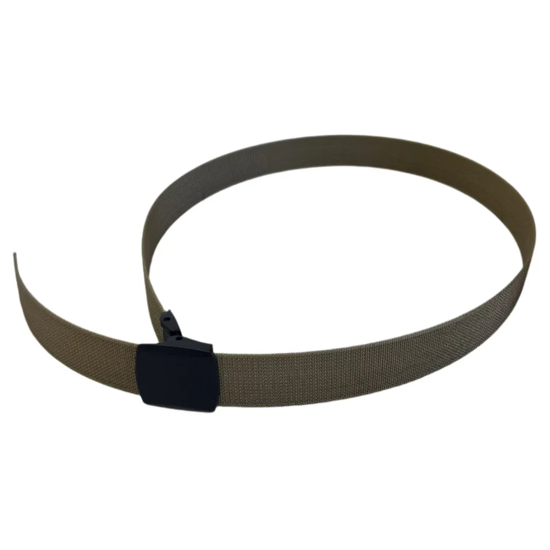 Recycled Firefighter Single Layer EDC Belt - Plastic Ykk Buckle — product view 2