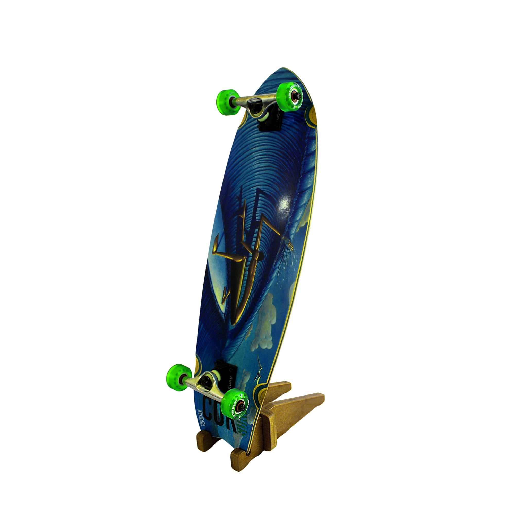 COR Surf Bamboo Skateboard Floor Stand — view 4